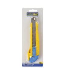 Cuțit de cancelarie, 18 mm, carcasă din plastic, BUROMAX